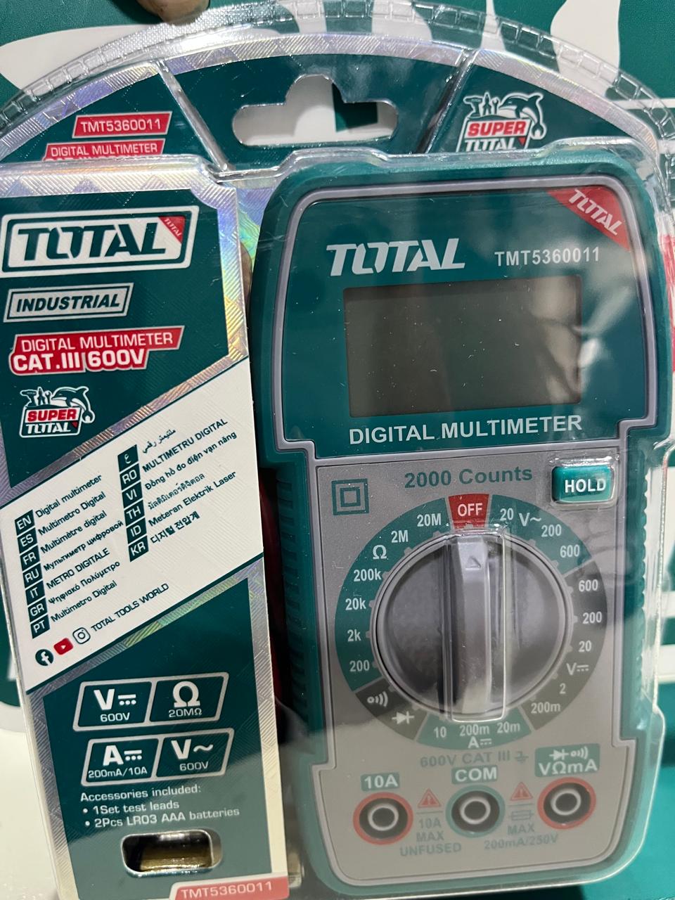 MULTIMETRO DIGITAL 600V TMT5360011